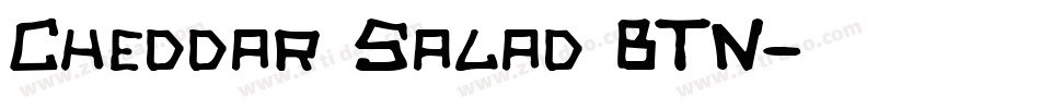 Cheddar Salad BTN字体转换